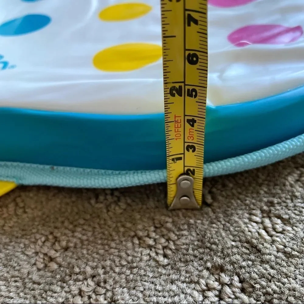 Munchkin Dandy Dots Multi-color Water Resistant Bathroom Kneeler Pad EUC